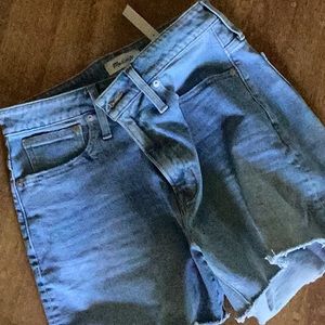 Never worn high waist denim shorts